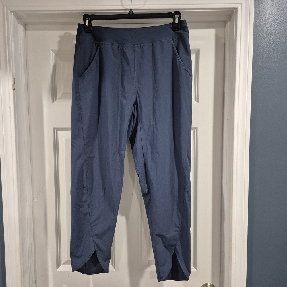 Mountain Hardwear Pants Womens Medium Blue Dynama Tulip Hem Ripstop Hiking Nylon